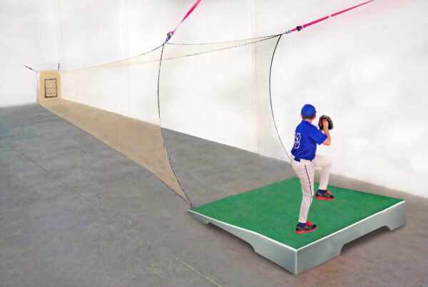 A man and woman playing baseball on the field.