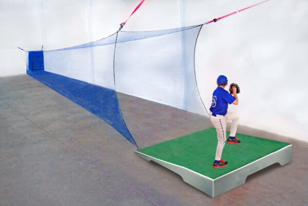 A man and woman playing baseball on the field.