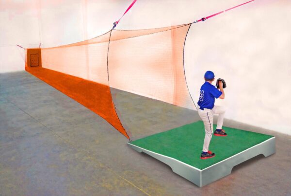 A man and woman are playing baseball on the field.